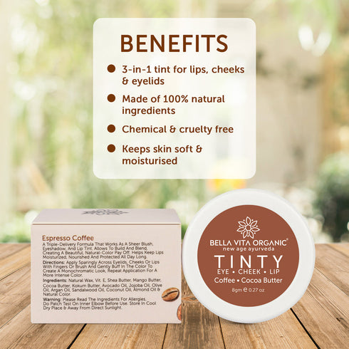 Bella Vita Organic Coffee 3 in 1 Tinty Blush 8g